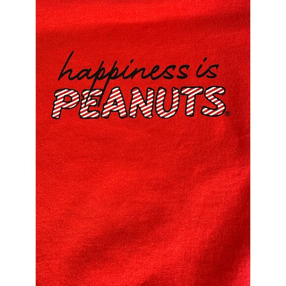 Snoopy Size Small Medium Youth XXL Peanuts Red Sweatshirt Pullover Christmas - Picture 7 of 8